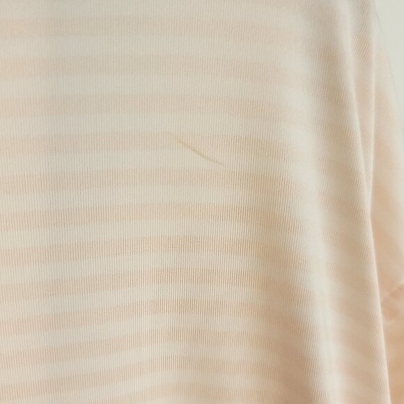 FootJoy FJ Golf Polo Shirt Men's Large Pink White Striped Embroidered Duck Woods - Picture 14 of 15